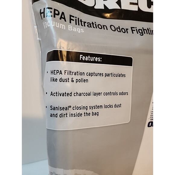 8 Pack Genuine ORECK HEPA FILTRATION Odor Fighting TYPE CC CCPK80H Vacuum Bags - Picture 3 of 11